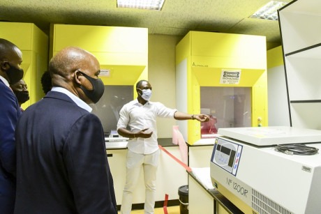 Handover of the Covid-19 testing laboratory and partnership with the University of Namibia School of Medicine